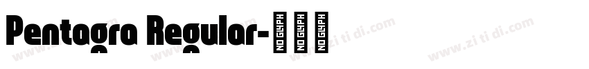 Pentagra Regular字体转换